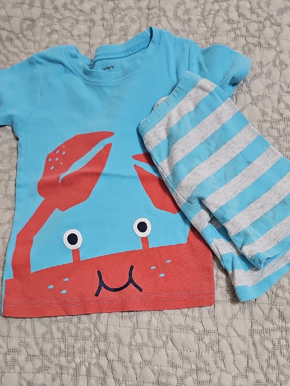 5t Carters Shorts Pj Set Crab